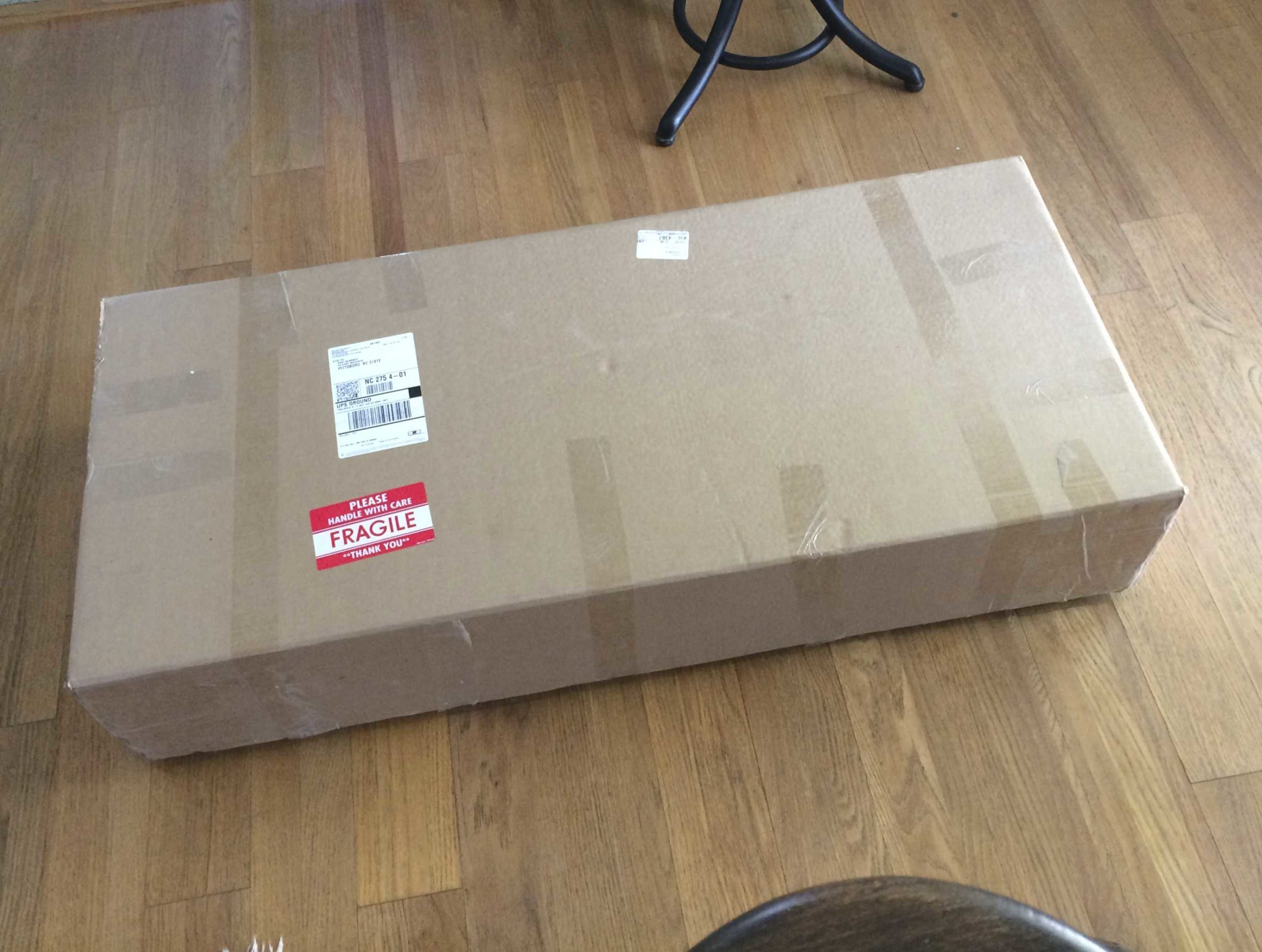 box arrives