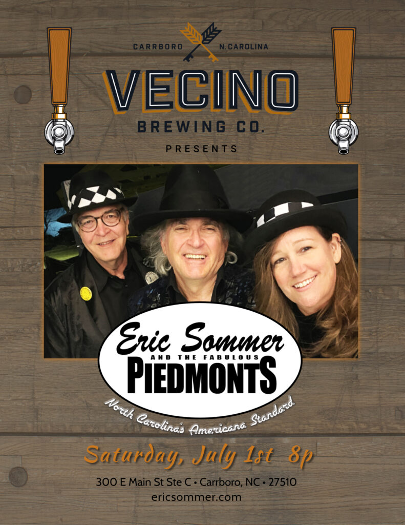 img src=" Vecino-71-letter.jpg" three crazed piedmonts trying to reach the front door first, wearing huge hats sparkly clothes and groomed up demeanors">