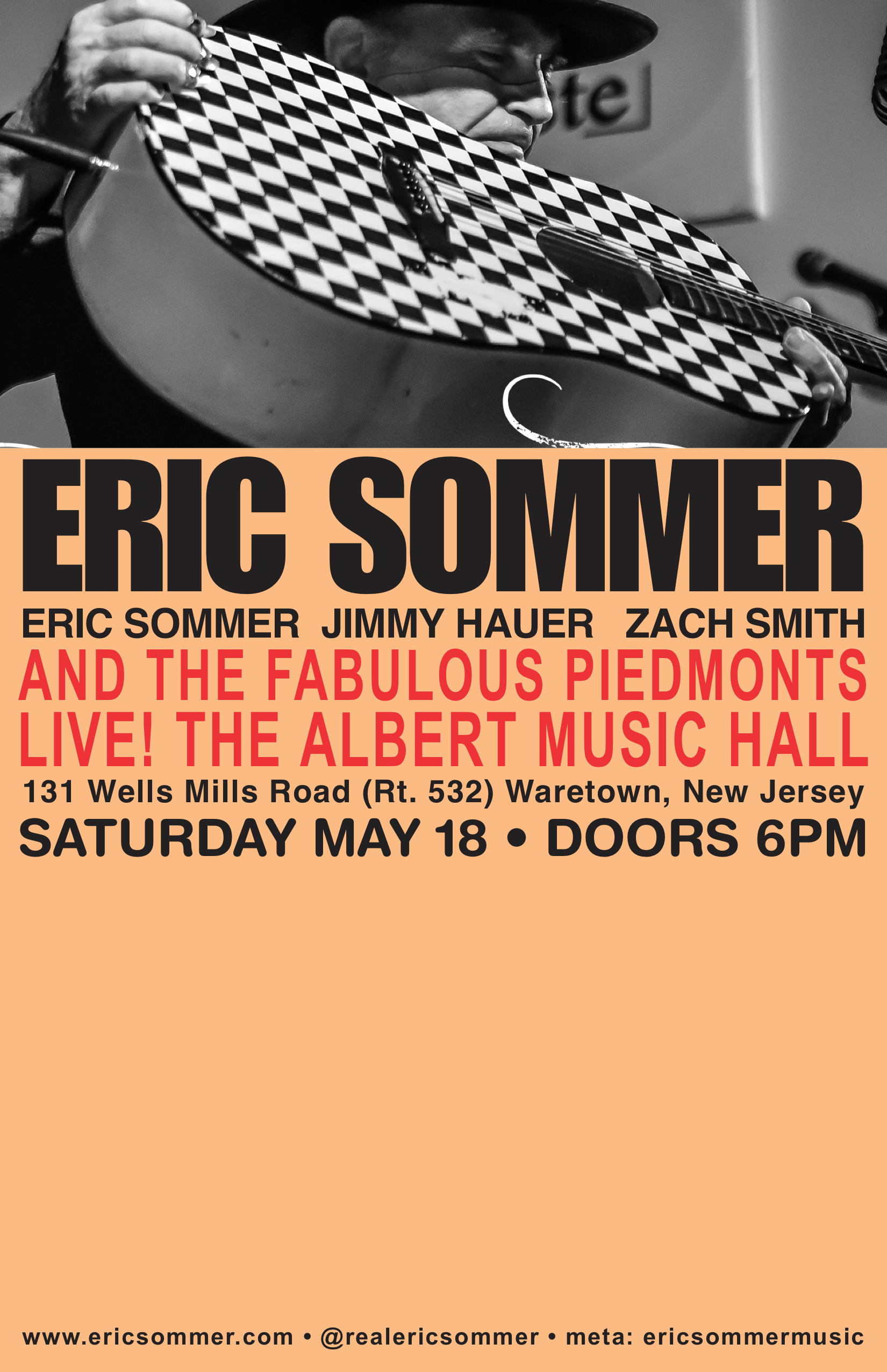 Eric Sommer The Fabulous Piedmonts May 18 6pm Eric Sommer